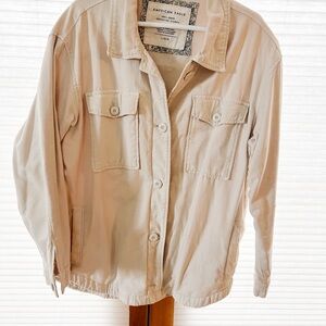 American Eagle Outfitters Women's Light Tan Utility Jacket